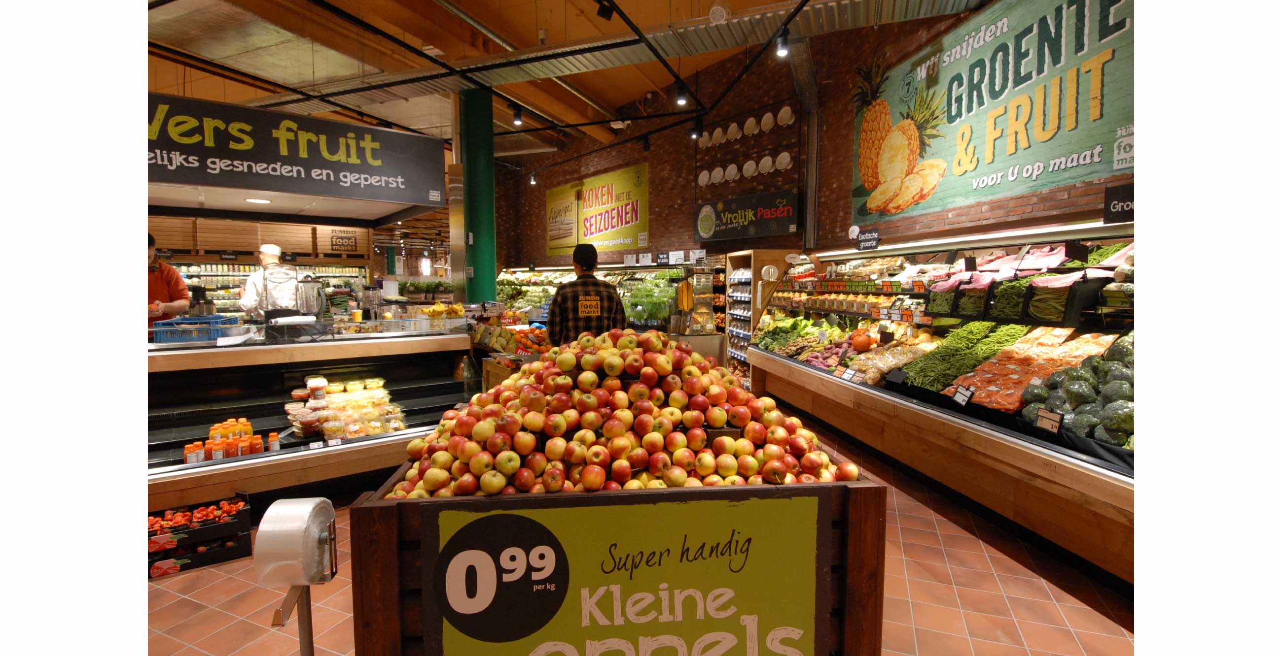 Amsterdam: Jumbo Foodmarkt, The Foodmarkt is a chain of lar…